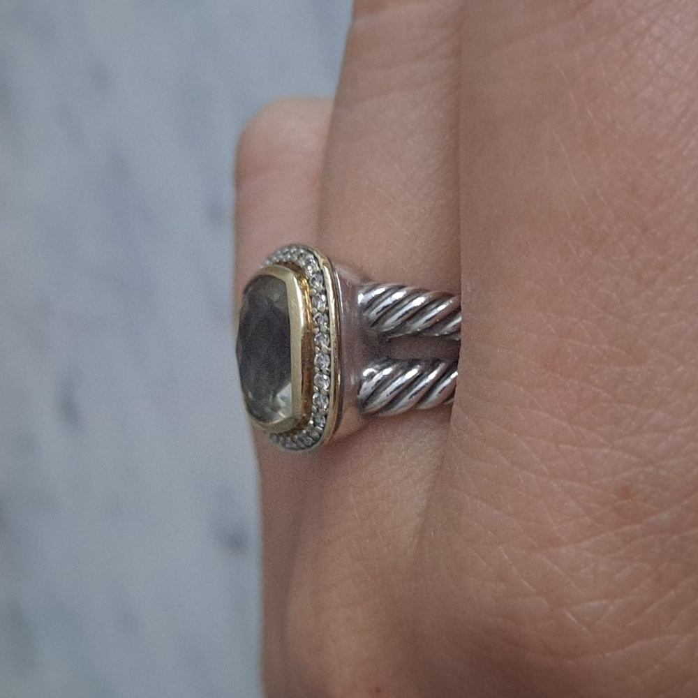 Authentic David Yurman Albion ring, Prasiolite - Picture 14 of 17